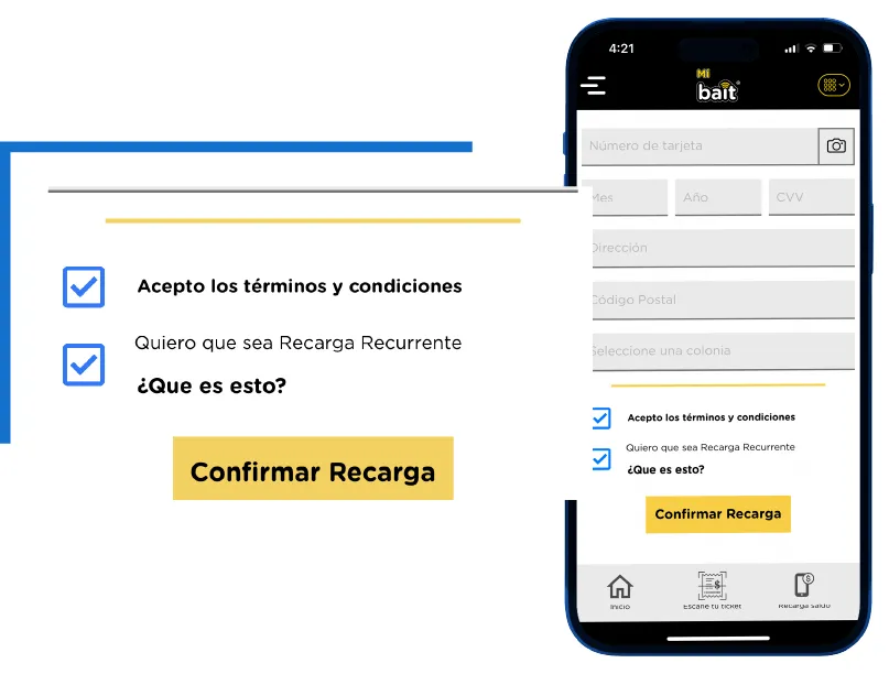 bait recarga Recurrente